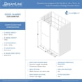 thumbnail image 7 of Dreamline SD6160W760VTX07 Enigma-Cxo 76" High X 56, 57, 58, 59, 60" Wide Sliding Frameless, 7 of 7