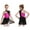 Hot Pink, variant on iiniim Kids Girls Mock Neck Cutout Back Lyrical Modern Ballet Dance Dress Size 4-14 Pink 10