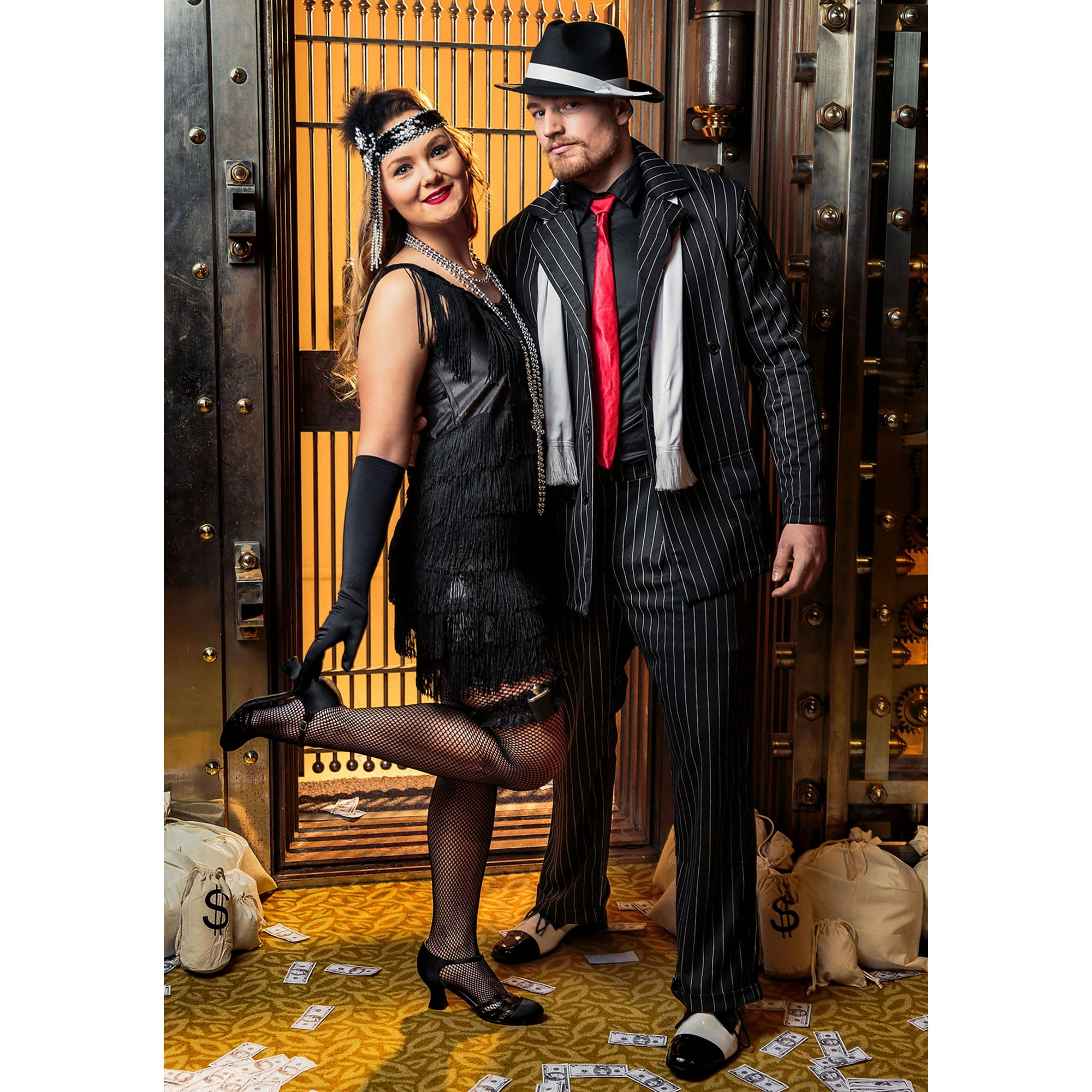 Fun Costumes Plus Size 1920 s Flapper Costume Black 7x