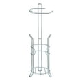 thumbnail image 3 of SunnyPoint Freestanding Toilet Paper Holder Stand with Storage – Holds 3 Spare Rolls, Sturdy Steel Construction, Chrome Finish, for Bathroom & Restroom, 3 of 8