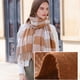 thumbnail image 4 of Bufanda para mujer, bufanda a cuadros, chal de invierno, bufanda de cachemira con borlas, bufandas grandes de gran tamaño, 4 of 5