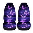 thumbnail image 4 of POLERO Butterflies Vehicle Seat Covers for Auto Trucks, Set of 2 Durable Front Seat Cover Breathable Elastic Car Front Seat Covers, 4 of 12