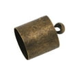 thumbnail image 4 of Cord End Cap for Jewelry Making, Kumihimo End Cap Finding Kit for Leather, Tassels; Antique Brass 4mm to 12mm 160 PCs by Mandala Crafts, 4 of 6