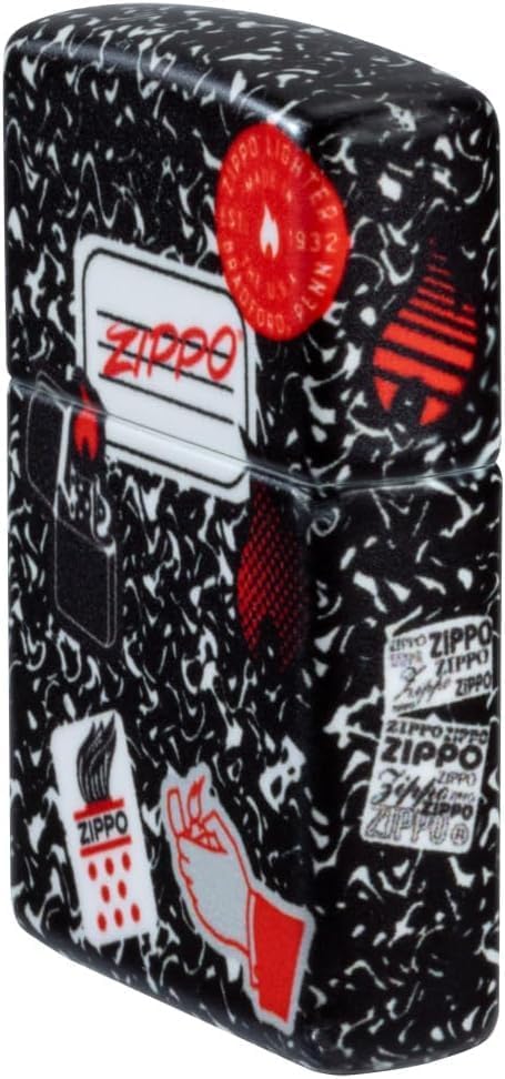 Zippo Lighter - Customized Message on Notebook 540 Matte Pocket Lighter 46707