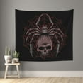 thumbnail image 2 of Balery Spider with Skull Pattern Tapestry 60x51 Inches - Large Wall Hanging Tapestry for Bedroom, Living Room, Dorm Decor - Artistic and Aesthetic Room Decor, 2 of 9