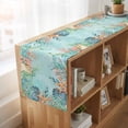 thumbnail image 6 of Table Runners 120 Inches Long Dress Scarves, Blue Coastal Farmhouse Coffee/Dining/Kitchen Table Runner for Living Room, Summer Nautical Beach Coral Starfish 13x120 Inch, 6 of 9