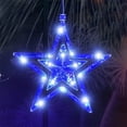 thumbnail image 6 of Up to 65% off! Star Window Lights Patriotic Blue Lights With Suction Cups Battery Powered String Lights Standalone Memorial Day Decoration Double Five Pointed Star, 6 of 7