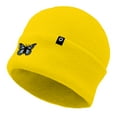 thumbnail image 5 of Dalix Butterfly Embroidered Beanie Insect Warm Winter Knit Hat for Women in Yellow, 5 of 5