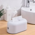 thumbnail image 5 of Tissue Box, Plastic Simple Home Tissue Storage Case is Equipped with Elastic Bands for Fixation to Making It More Convenient to Use, Blue, 5 of 7