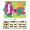thumbnail image 4 of Barney And Friends Blanket Cozy Warm Flannel Throw Blanket for Living Room Bedroom Bed Sofa Car, All Seasons Fleece Blankets Gifts for Kids Teens Adults 40"X30", 4 of 8