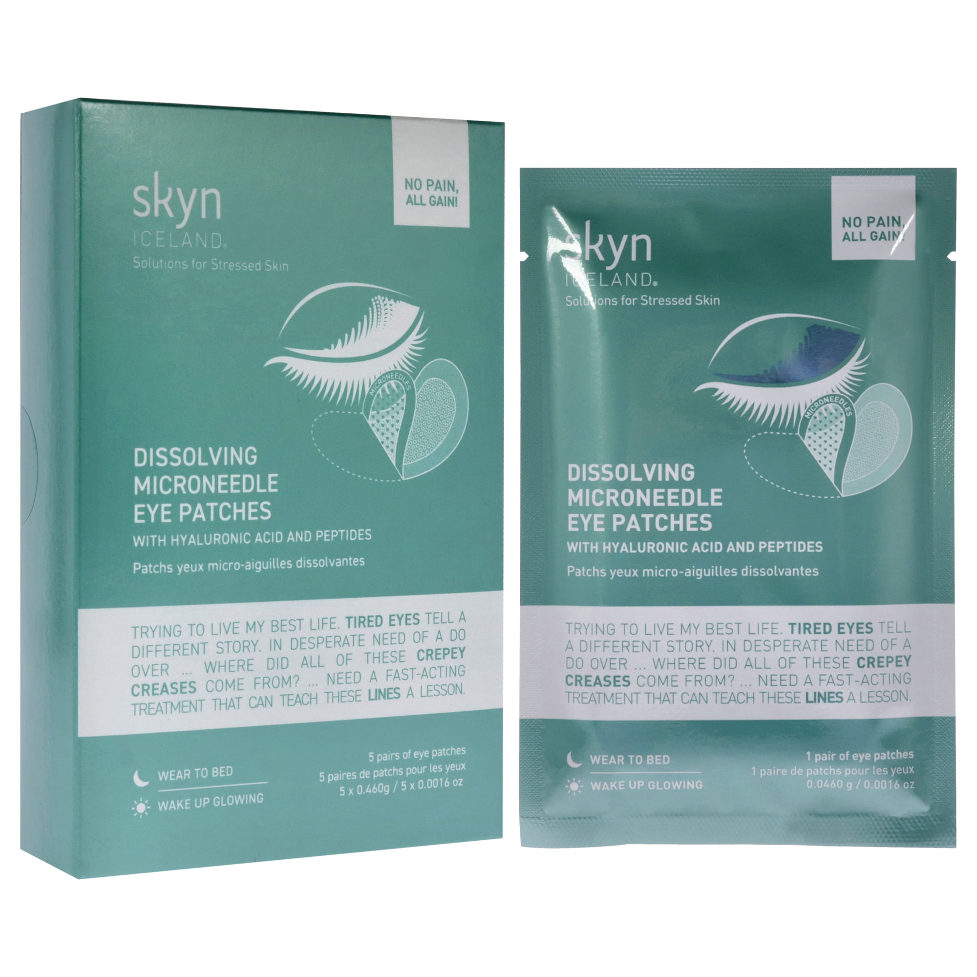 Skyn Iceland Dissolving Microneedle Eye Patches , 5 x 0.0016 oz Patches