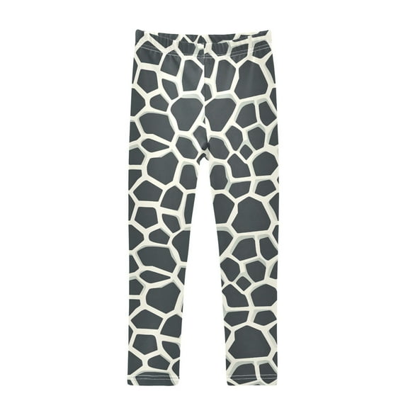 joogoo Girls' Leggings Cow Print Yoga Pants 6T