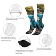 thumbnail image 6 of Lsque Vintage Pickup Sunflower Dog Printed Crew Socks Men's Women's LightWeight Thin Casual Calf Socks ,Knee High Socks,Cotton Socks, 6 of 9
