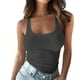 thumbnail image 2 of Tops de encaje para mujer,Camiseta sin mangas con cuello en U para mujer, de verano, de poliéster, informal, para entrenamiento, sopatenor, 2 of 9