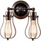 thumbnail image 1 of Aplique Murale Industrielle Vintage Lampe 2 lumières Retro pour Maison de Café Loft Cuisine Salon et chambre d'hôtel (Bronce), 1 of 1