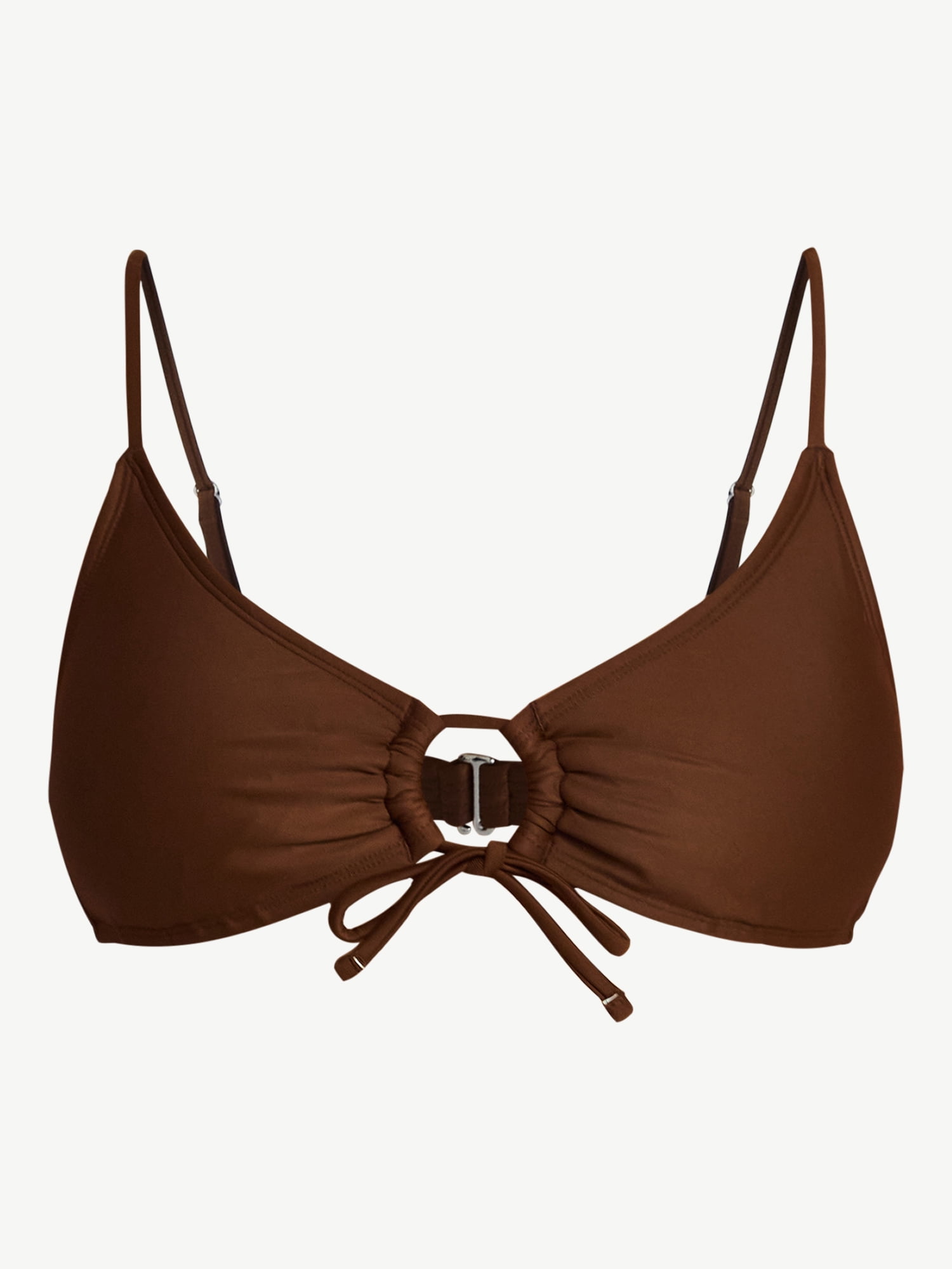 No Boundaries Essentials O-Ring Bikini Top, Women’s XXS-XXL