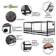 thumbnail image 5 of REPTI ZOO Terrario de Vidrio para Reptiles, Grande, Doble Puerta Frontal Antiescapes, 120cmX45cmX45cm, Acua Terrario de Cristal, Reptile Enclosure Knock-Down, Terrario Reptiles, Anfibios REPTI ZOO Terrario Knock down RK, 5 of 11