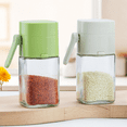 thumbnail image 3 of Press-to-Dispense Seasoning Bottle, Salt and Pepper Shaker with Precise Portion Control, Sprinkle Spice Dispenser for Kitchen (Green,White)), 3 of 7