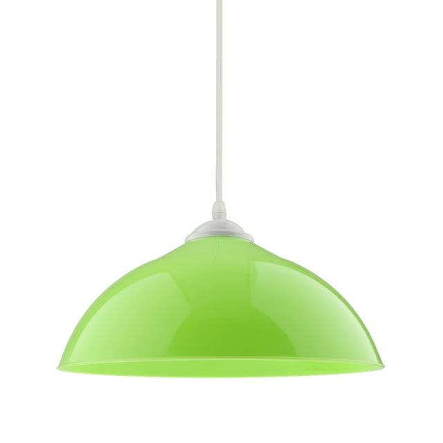 lionlar Abat-Jour de Plafond Semi-Circulaire Moderne en PVC Suspension Luminaire Vert