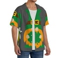 thumbnail image 2 of Sikiie Spring St Patrick’S Day Irish Gnomes Men's Wrinkle Free Untucked Cuban Shirt Business Casual Button Down Shirts Short Sleeve ShirtX-Large, 2 of 5