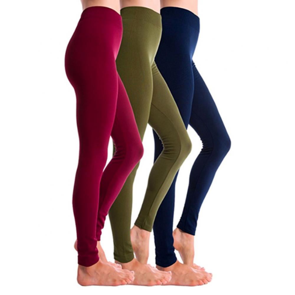 Body Therapy Supreme Thick Fleece Soft & Stretchy High Waist Shapewear Tummy Control Compression Slimming Leggings 