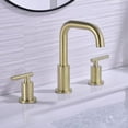 thumbnail image 3 of Bathroom Faucet 2 Handle 8 Inch Brass Sink Faucet with 360 Degree Swivel Spout, Brushed Gold, 3 of 6