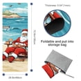 thumbnail image 4 of Santa Claus Yoga Towel with Storage Bag, 72.8"x26.8" - Suitable for Yoga, Pilates, Fitness, Hot Yoga, and More, 4 of 6