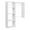 White, variant on Easy Track Ok7248 60" Wide Deluxe Hanging Closet System - Grey