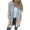 Gray, variant on MIUOWANP Jackets for Women Trendy Plus Size Women's Winter New Solid Color Hoodie Medium To Long Pocket Zipper Cardigan Coat Long Sleeve Top