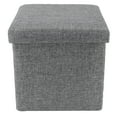 thumbnail image 3 of Storage Ottoman Bench, Durable Refreshing Space Saving Storage Ottoman, Folding Pad For Home Big, 3 of 8