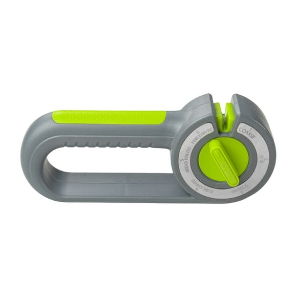 Hearth & Gear Aiguiseur de Cuisine 6 en 1 Réglable avec Base Non en Caoutchouc et Poignée Ergonomique, Convient aux Chefs, aux Ciseaux Dentelés et à l'Extérieur, pour un Aiguisage Facile, Nettoyage des Voleurs, Étiquette, Salle de Bain, Verre