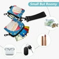 thumbnail image 2 of Women's Coin Purses Keychain Wallet Mini Zip Dual Pouch Wristlet Portable Coin Purse Small Wallets For Travel Sports Outdoors Warm Santa Claus, 2 of 6