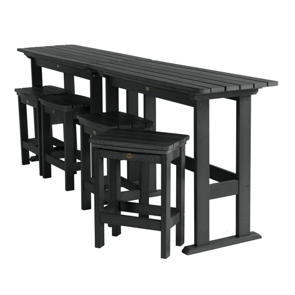 Highwood 6-pc Lehigh Balcony Set - Counter Height, Outdoor, Eco-friendly, Synthetic Wood