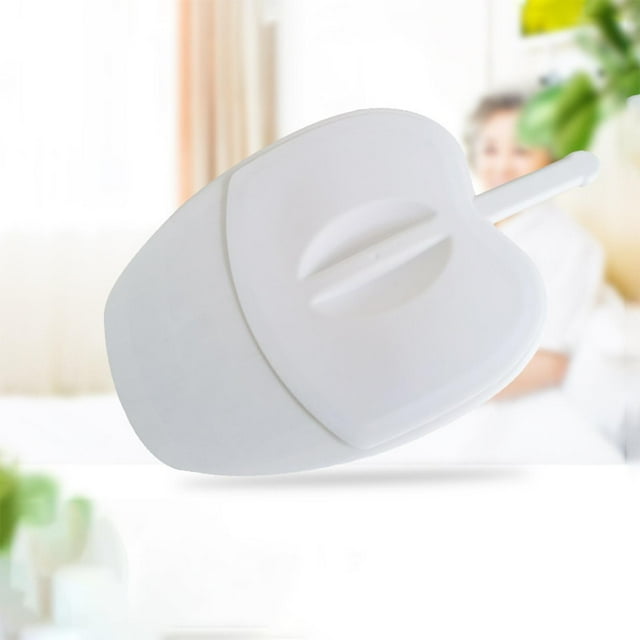 Bac de Lit Portable Pot de Lit avec Couvercle pour Alité Réutilisable Confort et Commodité Blanc