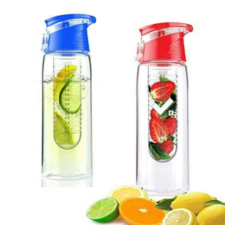 

Autoster Fruit Cola Bottle Fruit Infuser Drink Bottle - Red