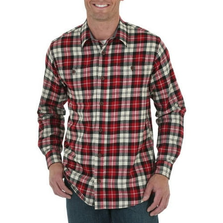 Mens Long Sleeve Classic Flannel Shirt