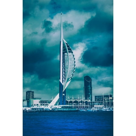 Coast Port - Canvas Print Sea Coast Port Portsmouth Sky Sea View City Stretched Canvas 10 x 14