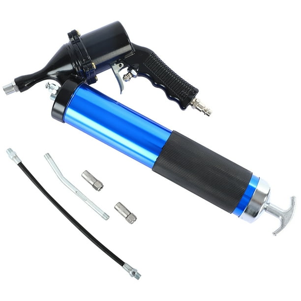 Pistola Engrasadora 400CC 1 Tubo Metálico Doblado Neumática