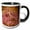 Black/White, variant on 3drose, Redbud Tree, 11oz Two-tone Red Mug