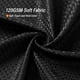 thumbnail image 5 of Cortina de ducha negra con textura de gofre para baño, tela suave y lujosa, repelente al agua, lavable a máquina, 180 x 180 cm, color negro., 5 of 5