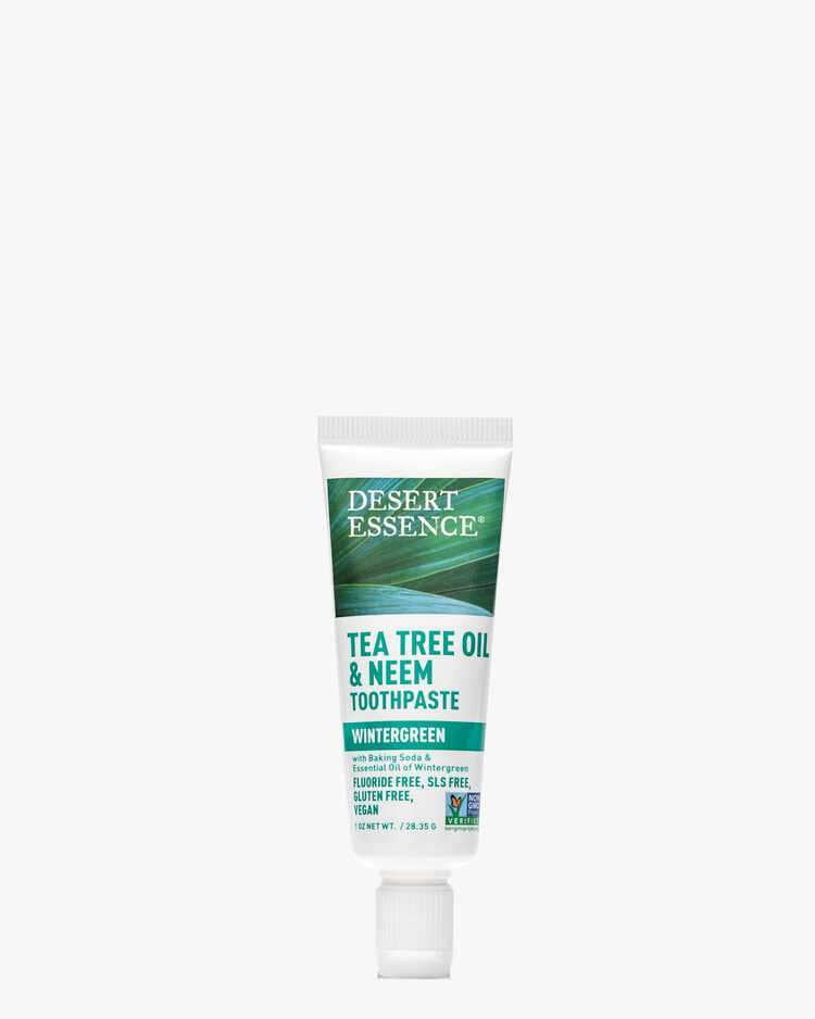 Tea Tree Oil Toothpaste & Neem - Wintergreen Desert Essence 1oz Paste