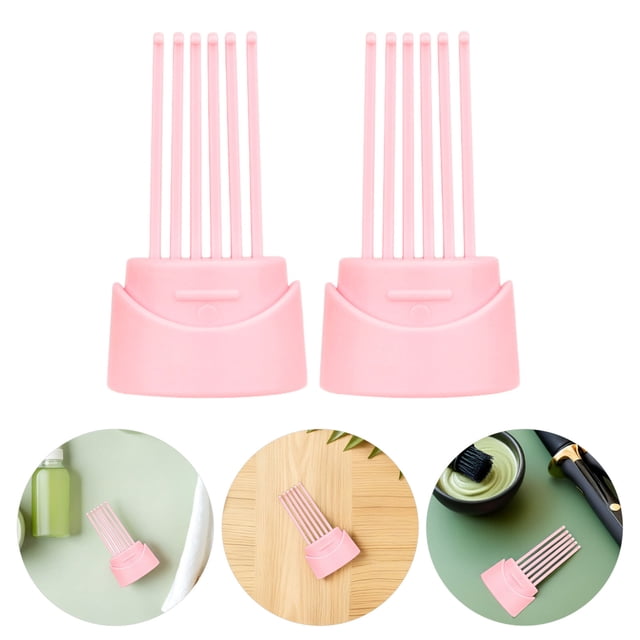 HEALEEP 4Ud Kit De Limpieza Para Cepillos De Con Ergonómico Y Garras Eficaces Rosa