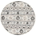 thumbnail image 4 of SAFAVIEH Manhattan Cenric Southwestern Area Rug, Ivory/Black, 6' x 6' Round, 4 of 10