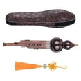 thumbnail image 1 of Flauta de calabaza 3 tonos C-Key Flauta de cucurbitáceas de calabaza Hulusi Aluminio con tubos chapados en cobre Instrumento tradicional chino con nudo chino Estuche para principiantes Amateurs musica Tomshoo Flauta de calabaza, 1 of 5