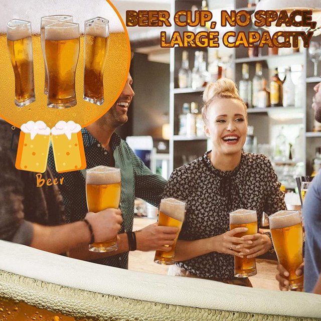 Goleta Acrílico Hogar Cerveza Vaso Cerveza Bebidas Copa Bebida Stein Botella Taza S S Soledad Soporte para goleta de cerveza