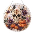 thumbnail image 2 of Halloween Diamond Art Kit Pearl Beads, DIY 3D Acrylic Round Suncatcher with Metal Chain, Festive Window Wall Hanging Decor* 1PC, 2 of 8