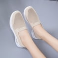 thumbnail image 4 of Domzle Women's Woven Orthopedic Breathable Soft Shoes Arch Support, Foam Shoes Walking Sports Shoes Beige 38, 4 of 6