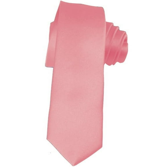 Skinny Pink Ties by 2 Inch Solid Mens Neckties