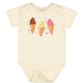 thumbnail image 3 of Inktastic Ice Cream Trio with Sprinkles Boys or Girls Baby Bodysuit, 3 of 5