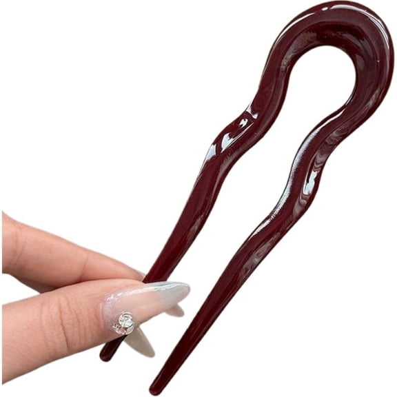Vintage U Shaped Hair Fork for Creating Elegant Chignons Ideal for Formal Events and Daily Styling